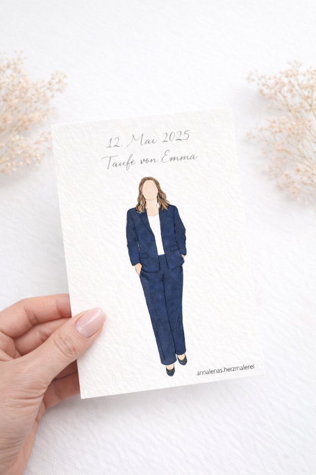 Taufe mit Namen und Datum